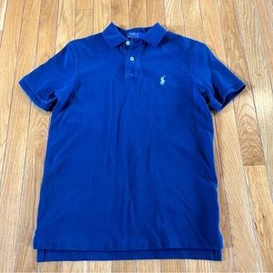 Polo Ralph Lauren Classic Fit Short Sleeve Polo Shirt Navy Blue Mens X-Small XS
